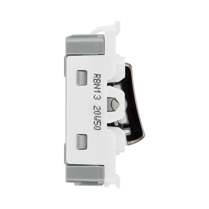 BG Black Nickel 20A Intermediate Grid Switch RBN13 – product view 4