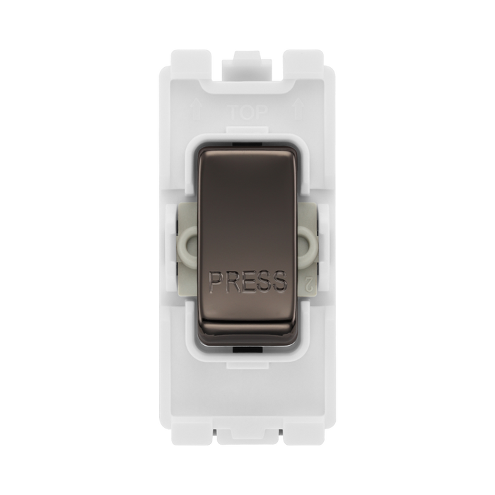 BG Black Nickel 20A Retractive Grid Switch  RBN14 – product view 1