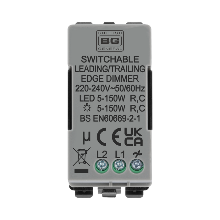 BG Black Nickel Dimmer Grid Switch RBNDLT – product view 3
