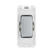 BG Brushed Steel 20A 2 Way Single Pole Centre Off Grid Switch RBS12C – product view 1