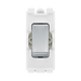 BG Brushed Steel 20A 2 Way Grid Switch RBS12 – product view 1