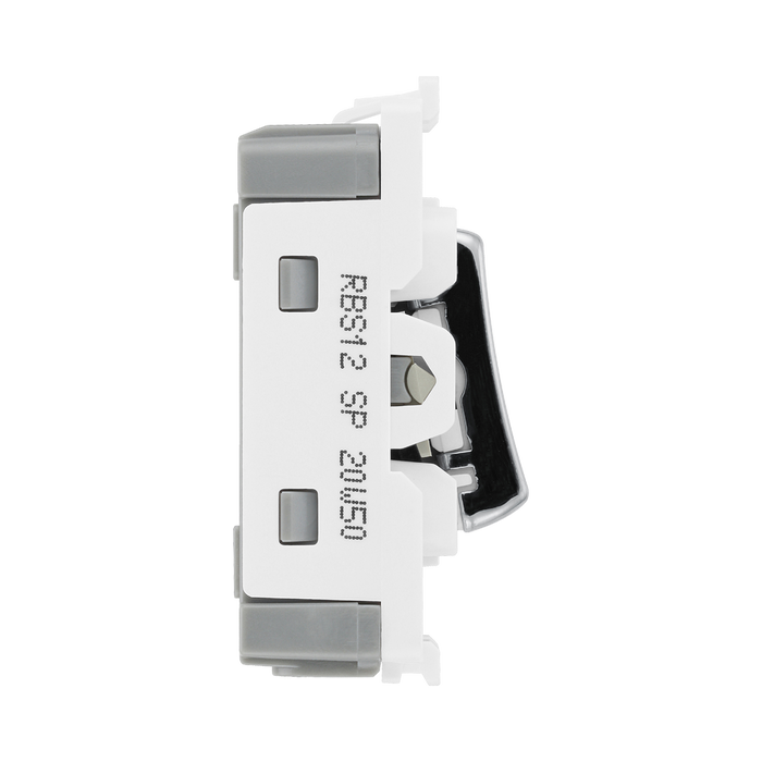 BG Brushed Steel 20A 2 Way Grid Switch RBS12 – product view 4