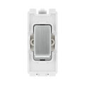 BG Brushed Steel 20A Intermediate Grid Switch RBS13 – product view 1