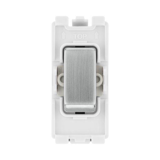 BG Brushed Steel 20A Intermediate Grid Switch RBS13 – product view 1