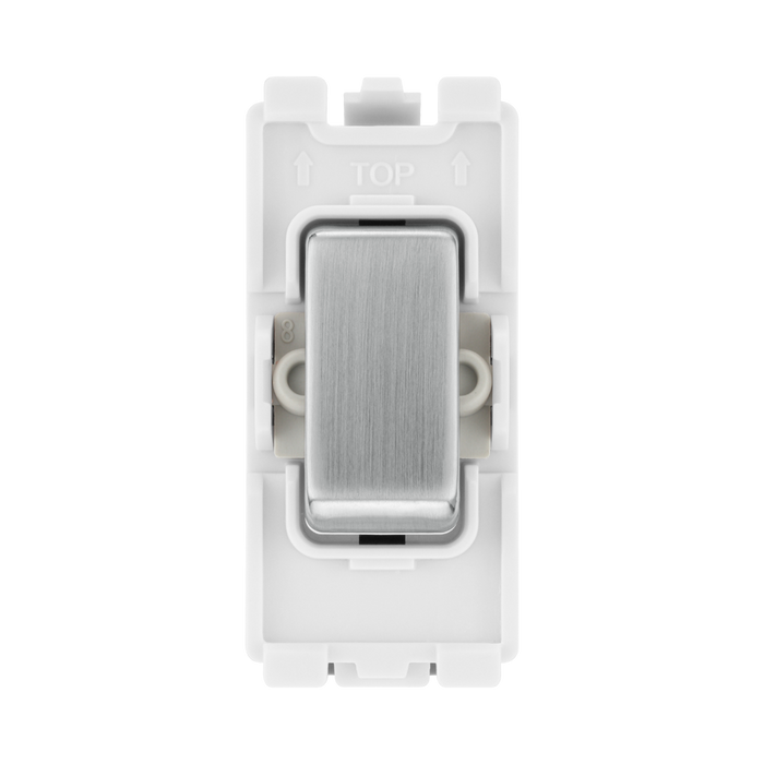 BG Brushed Steel 20A Intermediate Grid Switch RBS13 – product view 1