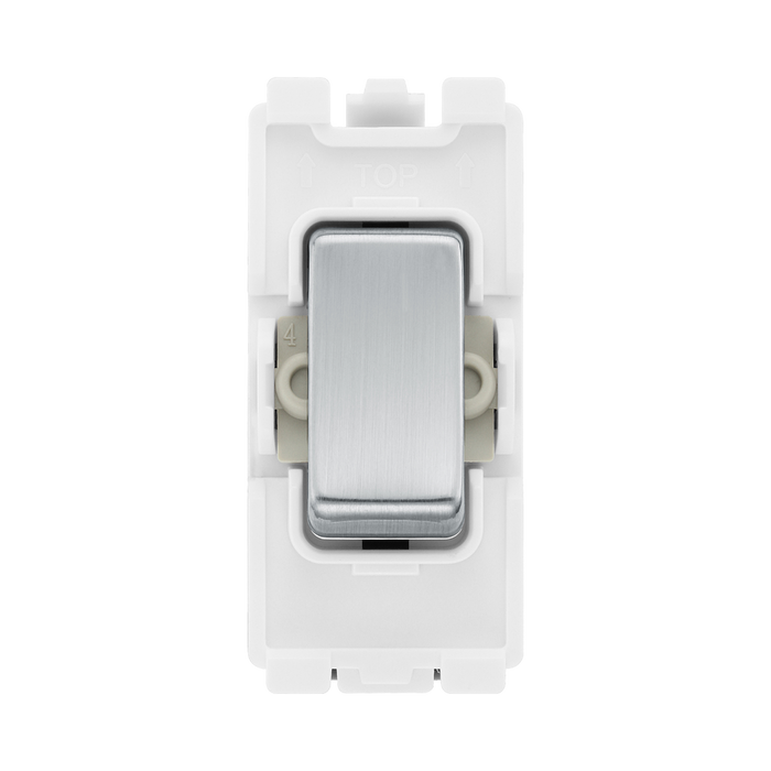 BG Brushed Steel 20A Intermediate Grid Switch RBS13 – product view 2