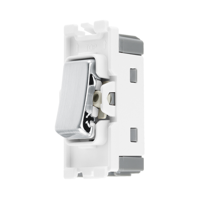 BG Brushed Steel 20A Intermediate Grid Switch RBS13 – product view 3