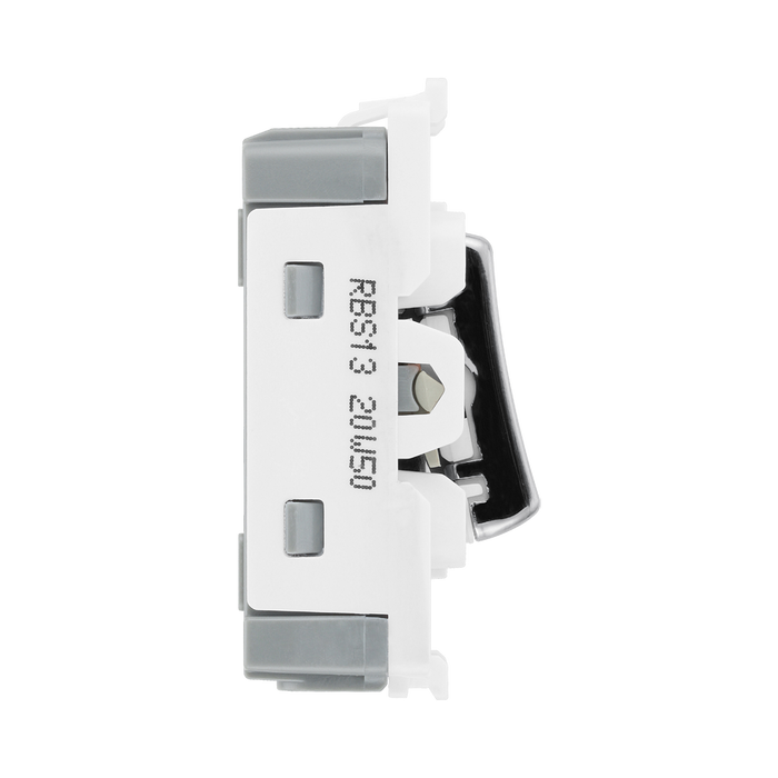 BG Brushed Steel 20A Intermediate Grid Switch RBS13 – product view 7