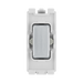BG Brushed Steel 20A Centre Off Retractive Grid Switch RBS14C – product view 1