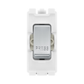 BG Brushed Steel 20A Retractive Grid Switch  RBS14 – product view 1