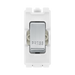 BG Brushed Steel 20A Retractive Grid Switch  RBS14 – product view 1