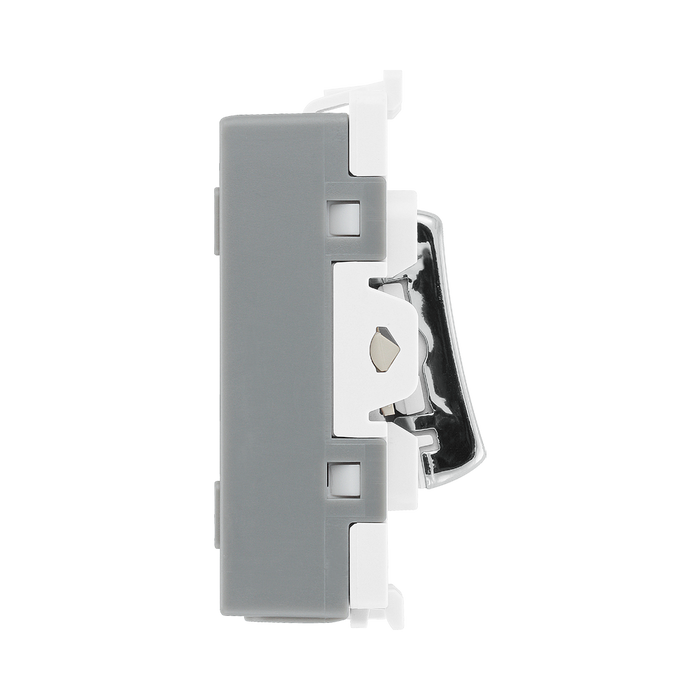 BG Brushed Steel 10A 3 Pole Fan Isolator Grid Switch RBS15 – product view 4