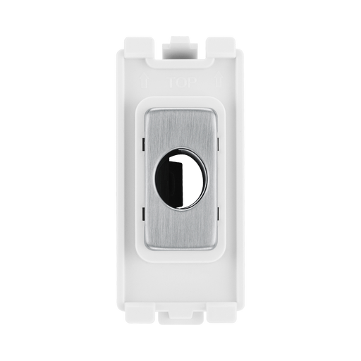 BG Brushed Steel Flex Outlet Grid Module RBSFLEX – product view 1