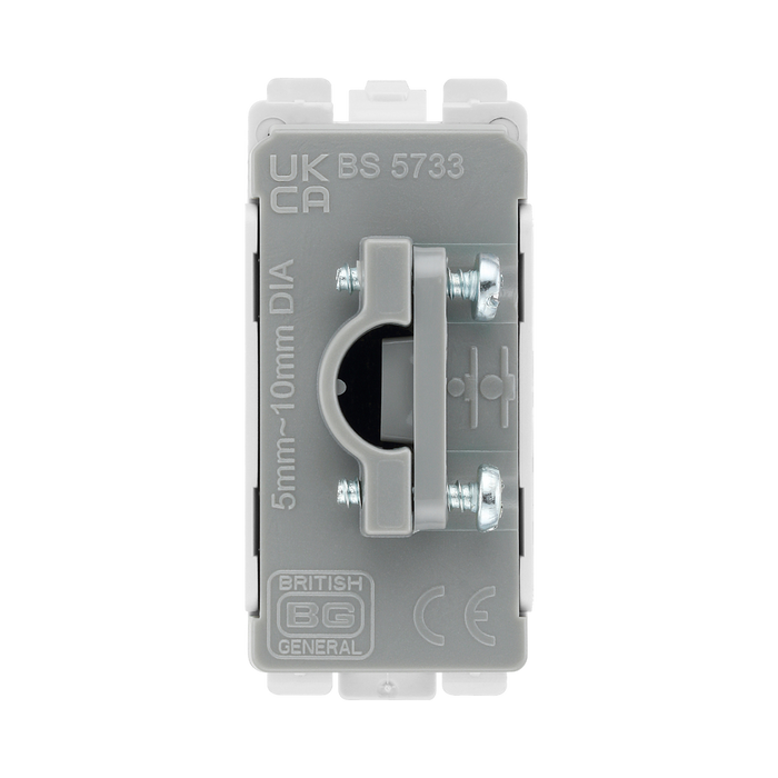 BG Brushed Steel Flex Outlet Grid Module RBSFLEX – product view 3