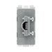 BG Brushed Steel Flex Outlet Grid Module RBSFLEX – product view 3