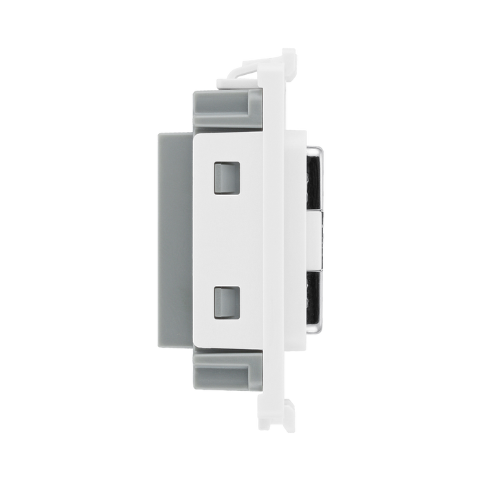 BG Brushed Steel 13 Amp Fuse Carrier Grid Module RBSFUSE – product view 4