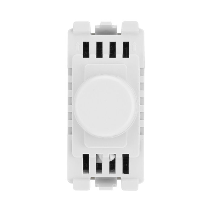 BG White Moulded PVC Intelligent Dual Mode Dimmer Grid Module RDLT – product view 1