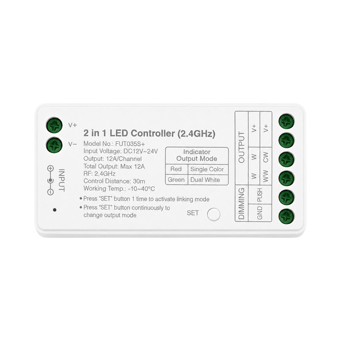 ELD Lighting 2-in-1 Single Colour & CCT RF Receiver 12/24V