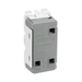 BG Matt Black 20A 2 Way Single Pole Centre Off Grid Switch RFB12C – product view 2