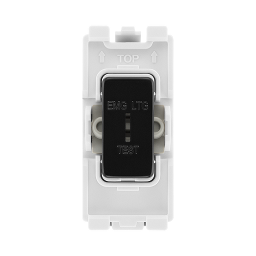 BG Matt Black 20A 2 Way Key Grid Switch Printed RFB12EL – product view 1