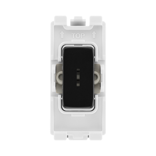 BG Matt Black 20A 2 Way Key Grid Switch RFB12KY – product view 1