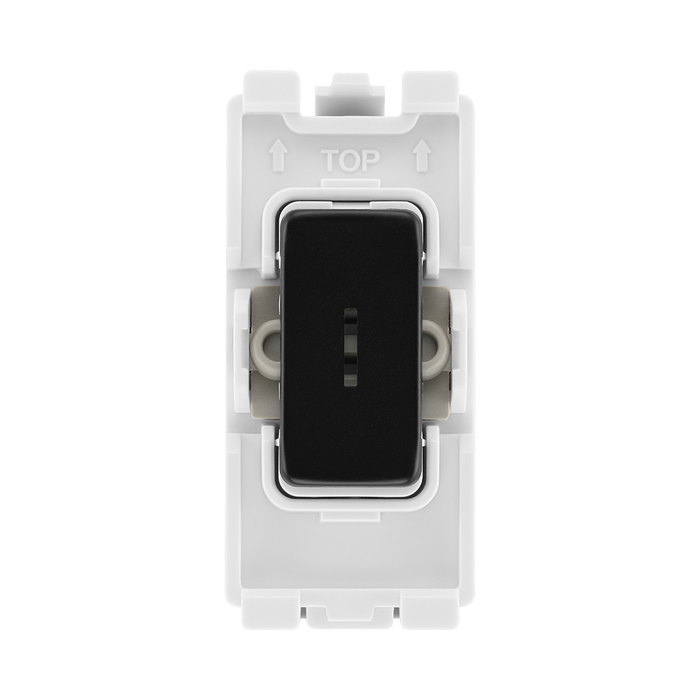 BG Matt Black 20A 2 Way Key Grid Switch RFB12KY – product view 1