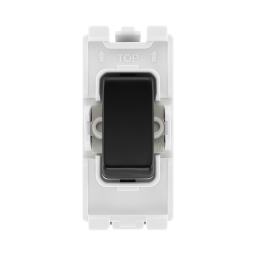 BG Matt Black 20A 2 Way Grid Switch RFB12 – product view 1