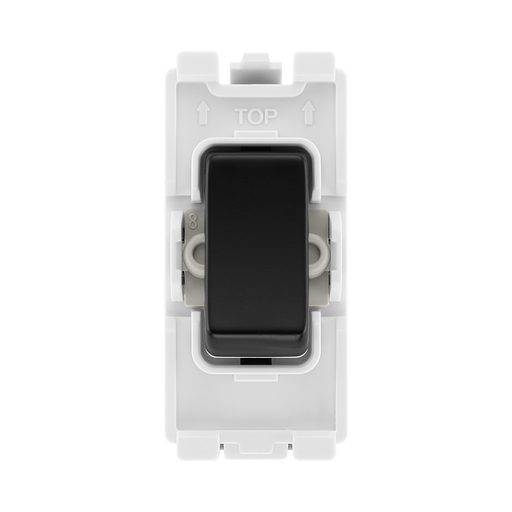 BG Matt Black 20A Intermediate Grid Switch RFB13 – product view 1