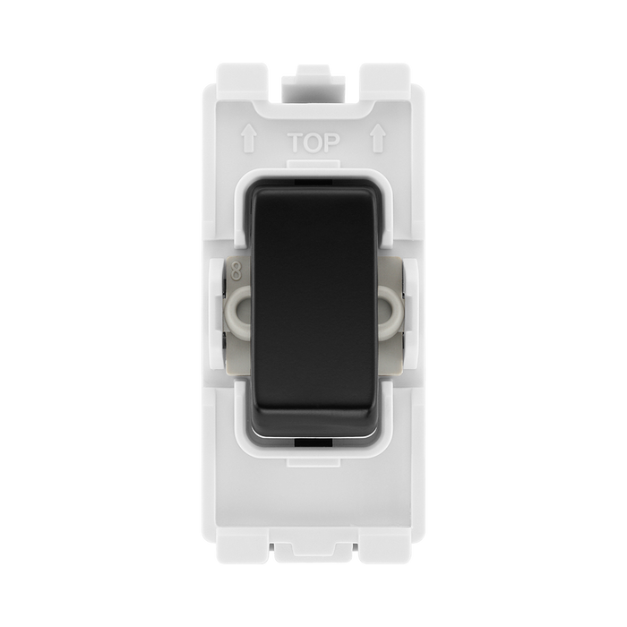 BG Matt Black 20A Intermediate Grid Switch RFB13 – product view 1