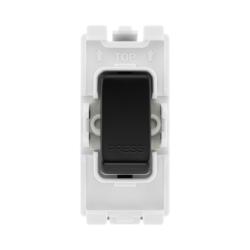BG Matt Black 20A Retractive Grid Switch RFB14 – product view 1