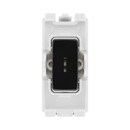 BG Matt Black 20A Double Pole Grid Key Switch RFB30KY – product view 1