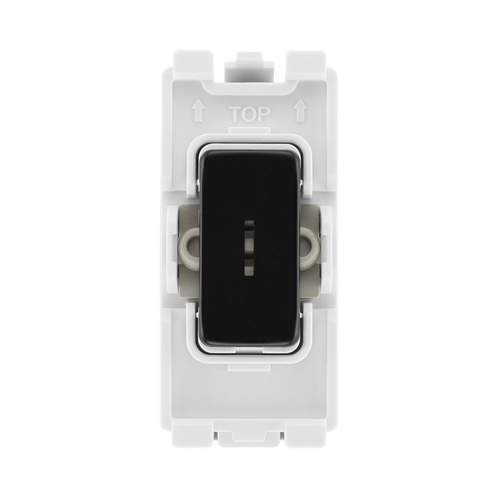 BG Matt Black 20A Double Pole Grid Key Switch RFB30KY – product view 1