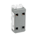 BG Matt Black 20A Double Pole Grid Key Switch RFB30KY – product view 2