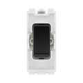 BG Matt Black 20A Double Pole Grid Switch RFB30 – product view 1