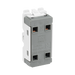 BG Matt Black 20A Double Pole Grid Switch RFB30 – product view 2