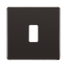 BG Screwless Flat Plate Black Nickel Grid Plate RFBN1 Available from RS Electrical Supplies