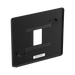 BG Screwless Flat Plate Matt Black 1 Module Grid Plate RFFB1 - back view