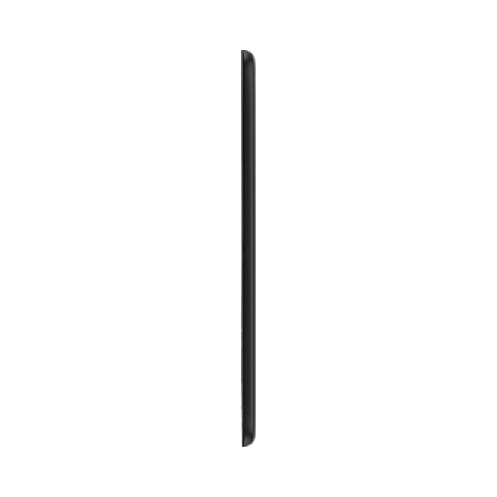 BG Screwless Flat Plate Matt Black 2 Module Grid Plate RFFB2 - side view