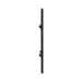 BG Screwless Flat Plate Matt Black 3 Module Grid Plate RFFB3 - side view
