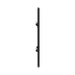 BG Screwless Flat Plate Matt Black 4 Module Grid Plate RFFB4 - side view