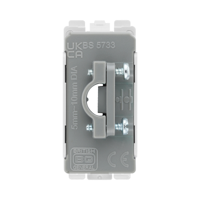 BG White Moulded PVC Flex Outlet Grid Module RFLEX – product view 3