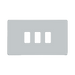 BG Screwless Flat Plate Polished Chrome Grid Plate RFPC3 Available from RS Electrical Supplies