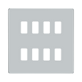 BG Screwless Flat Plate Polished Chrome Grid Plate RFPC8 Available from RS Electrical Supplies