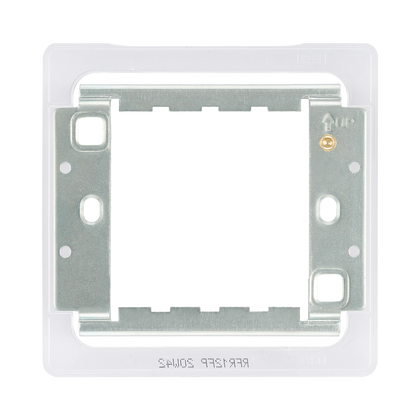 BG Screwless Flat Plate 1-2 Gang Grid Frame RFR12FP