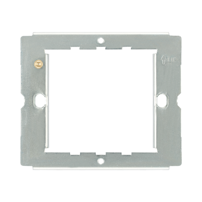 BG Nexus Metal & Moulded PVC 1-2 Gang Grid Frame RFR12 – Front view