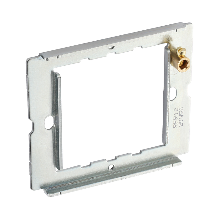 BG Nexus Metal & Moulded PVC 1-2 Gang Grid Frame RFR12 – Rear view