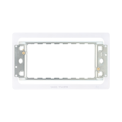 BG Screwless Flat Plate 3-4 Gang Grid Frame RFR34FP