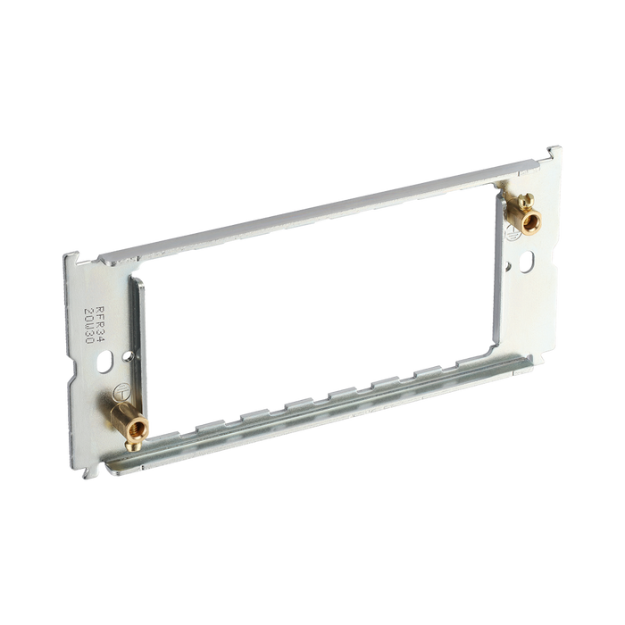 BG Nexus Metal & Moulded PVC 3-4 Gang Grid Frame RFR34 – Rear view