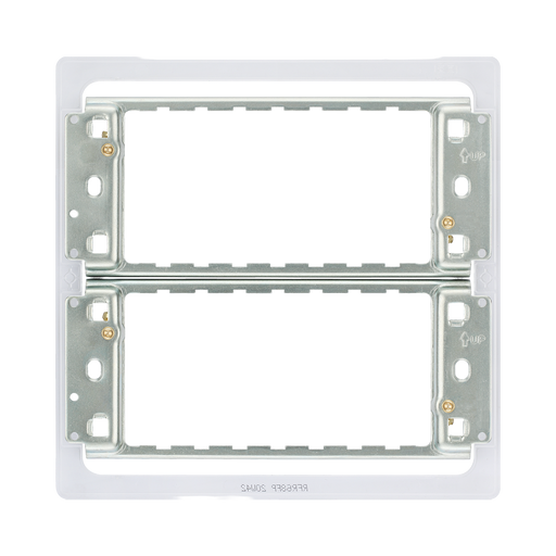 BG Screwless Flat Plate 6-8 Gang Grid Frame RFR68FP Available from RS Electrical Supplies