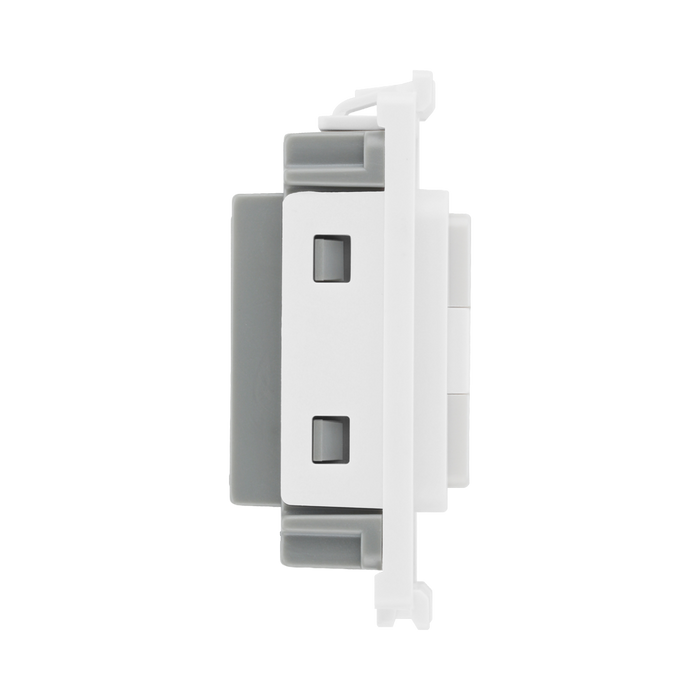 BG White Moulded PVC 13A Fuse Carrier Grid Module RFUSE – product view 4